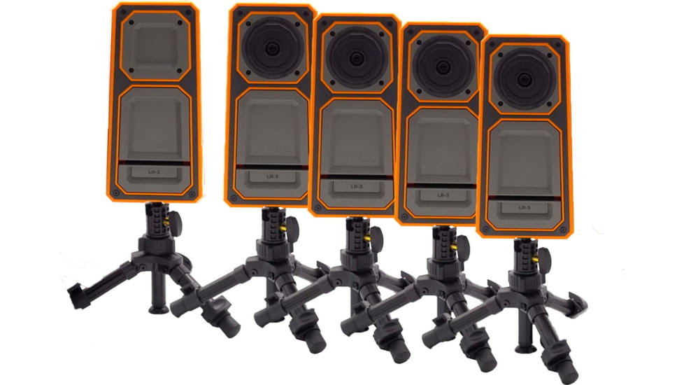 Longshot by Target Vision LR-3 w/ 3 Extra Cameras w/ 4 Bulletproof Warranties, Black/Orange/Grey, TV-CF103-4-W