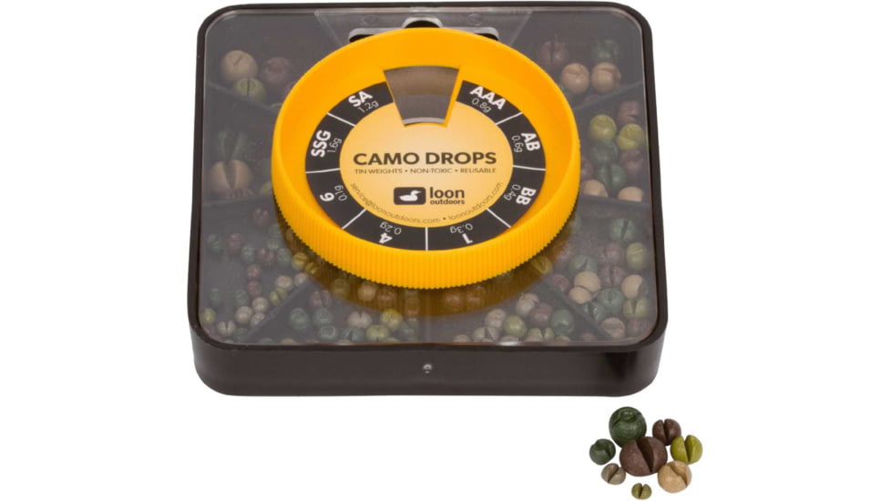Loon Drop Tin Shot Assortments, Camo, 8 Division, F7129