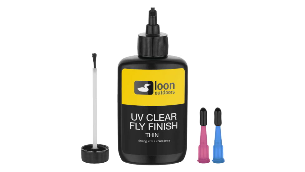 Loon UV Fly Finish, Thin, 2 oz, Clear, LOFFCNL