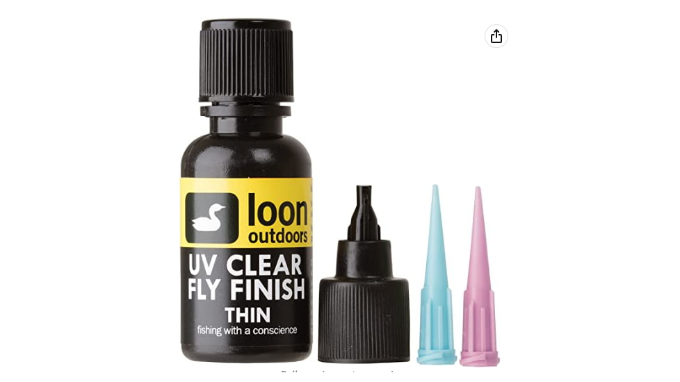Loon UV Fly Finish, Thin, 1/2 oz, Clear, LOFFCNS
