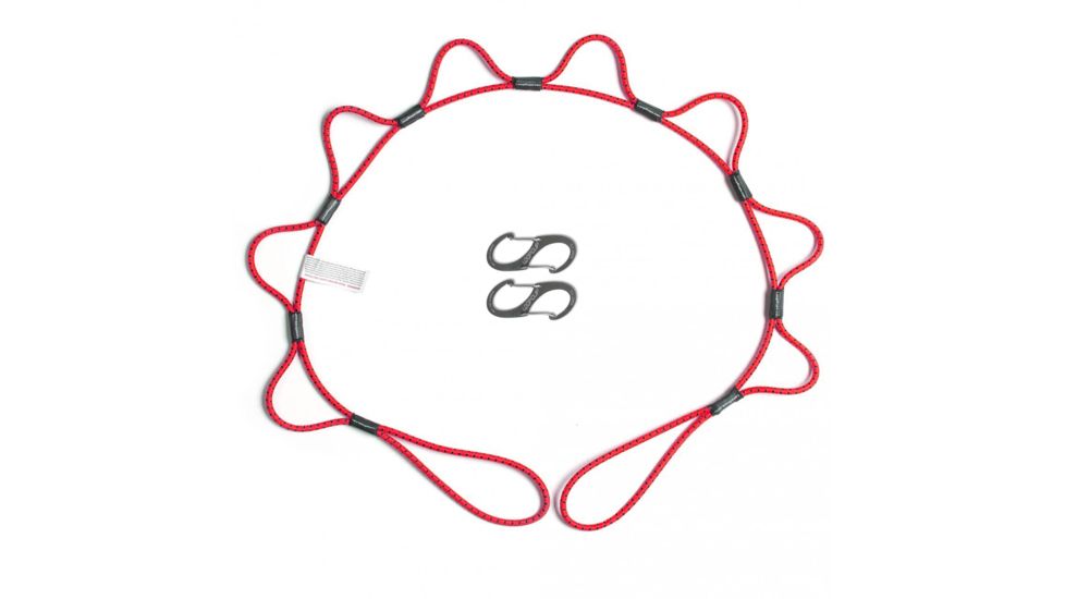 Looprope Adjustable 4ft Tie Down, Pack of 2, Red/Black 964005