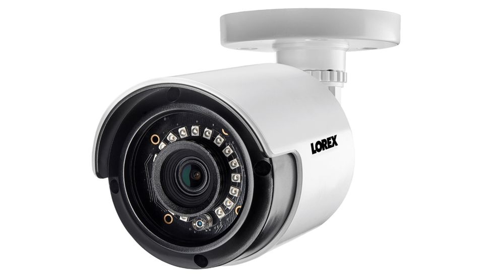 Lorex 1080p Full HD Analog Indoor/Outdoor Bullet Security Camera, White, LAB223T
