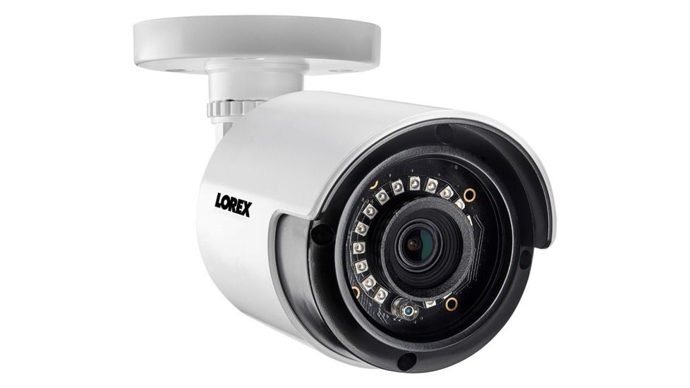 Lorex 1080p Full HD Analog Indoor/Outdoor Bullet Security Camera, White, LAB223T