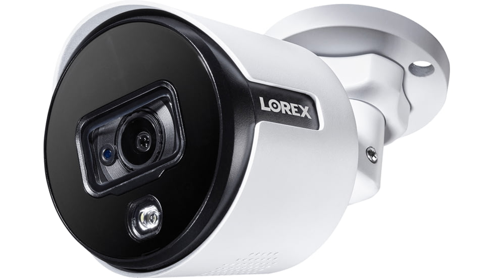 Lorex Ultra HD Analog Active Deterrence Add-on Security Bullet Camera w/ Color Night Vision, C881DA-E