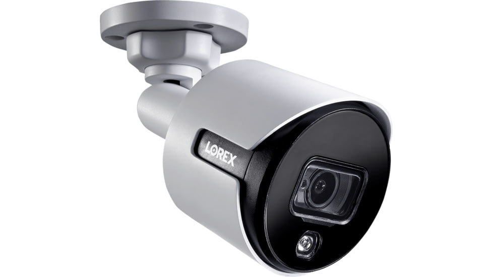 Lorex Ultra HD Analog Active Deterrence Add-on Security Bullet Camera w/ Color Night Vision, C881DA-E
