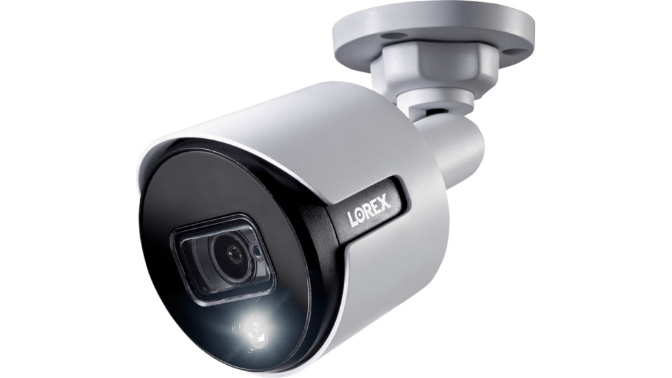 Lorex Ultra HD Analog Active Deterrence Add-on Security Bullet Camera w/ Color Night Vision, C881DA-E