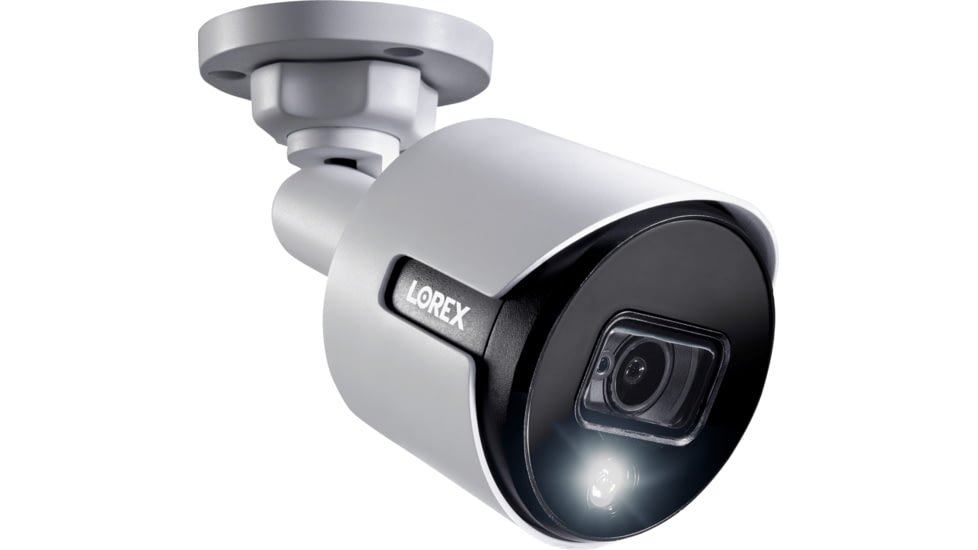 Lorex Ultra HD Analog Active Deterrence Add-on Security Bullet Camera w/ Color Night Vision, C881DA-E