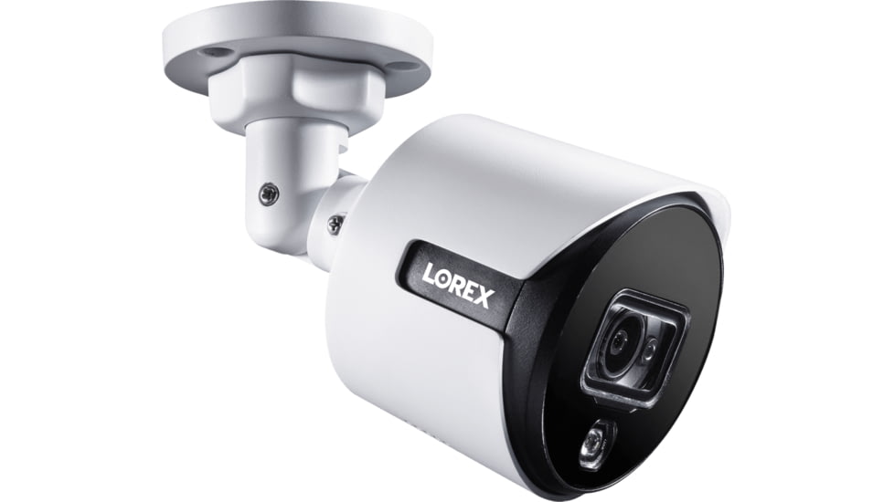 Lorex Ultra HD Analog Active Deterrence Add-on Security Bullet Camera w/ Color Night Vision, C881DA-E