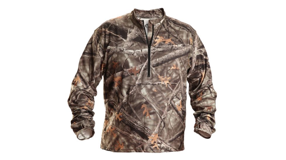 Lost Camo SiverCore Edge 1/4 Zip Long Sleeved Pullover Garment, Medium Weight, Lost Camo, 2XL MDI-LC626-2XL