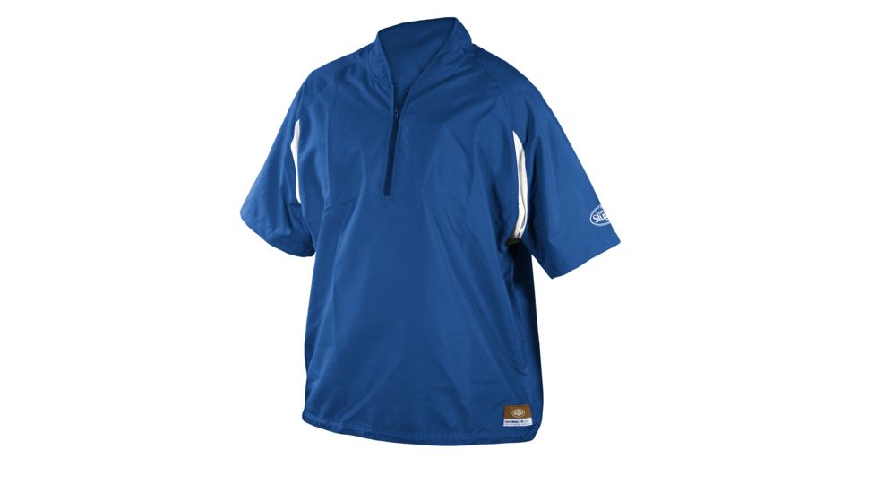 Louisville Slugger Adult Slugger Batting Cage Pull-Over Short Sleeve,Royal,Small LS1431-AS-RY