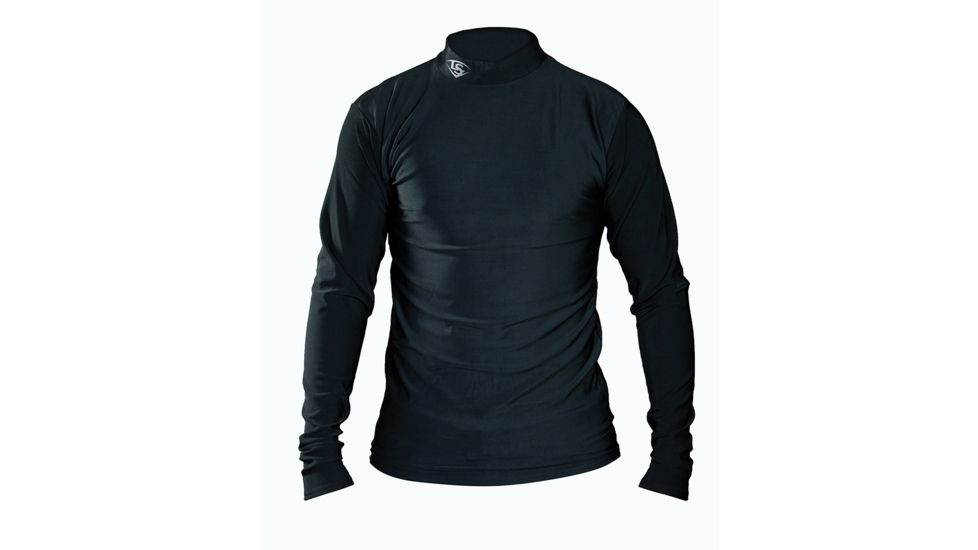 Louisville Slugger Youth Slugger Cold Weather Thermal Tech Long Sleeve Shirt,Black,Large LS1535-YL-BK