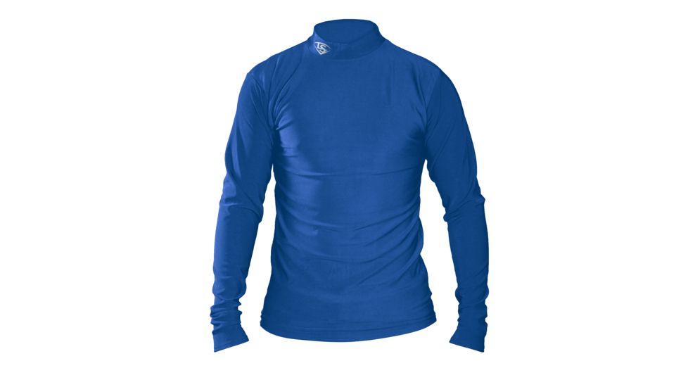 Louisville Slugger Youth Slugger Cold Weather Thermal Tech Long Sleeve Shirt,Royal,Small LS1535-YS-RY