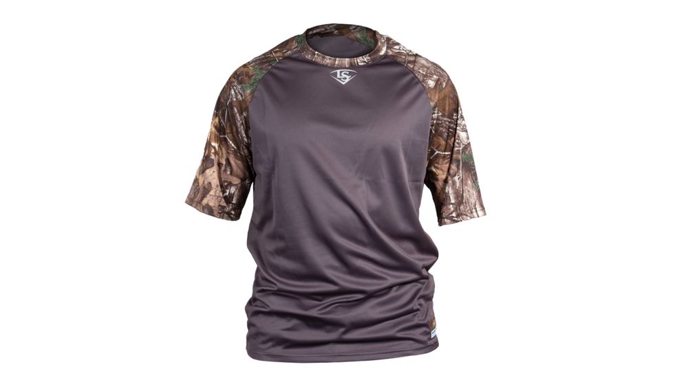 Louisville Slugger Adult Slugger Loose-Fit Raglan Short Sleeve Shirt,Realtree Xtra,Medium LS1527-AM-XT