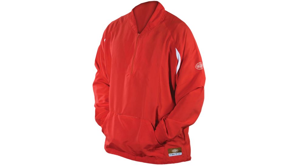 Louisville Slugger Youth Slugger Batting Cage Pull-Over Long Sleeve,Red,Small LS1432-YS-RD