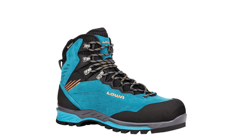 Lowa Cadin II GTX Mid Ws - Womens, Turquoise/Mandarin, 9, 197827018513