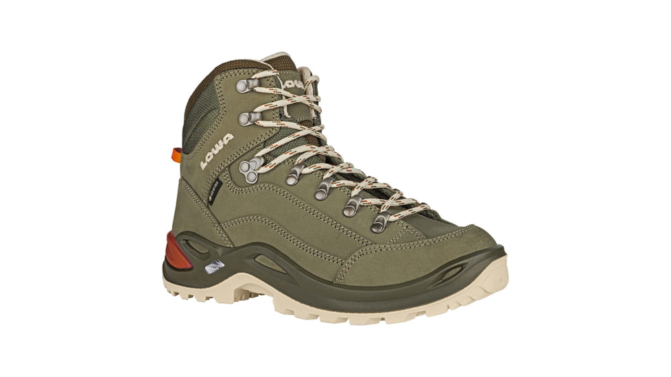 Lowa Renegade GTX Mid Hiking Shoes - Womens, Grey Green/Panna, 10, 3209459629-GYGNPA-M-10