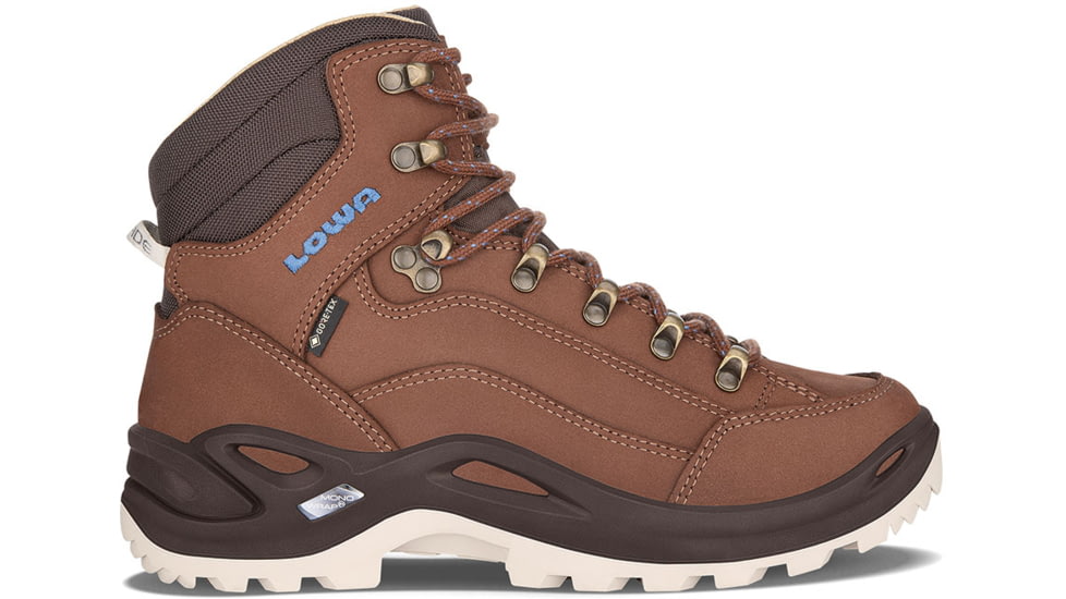 Lowa Renegade GTX Mid Hiking Shoes - Womens, Mahogany/Navy, 10, 3209454747-MAHNAV-M-10