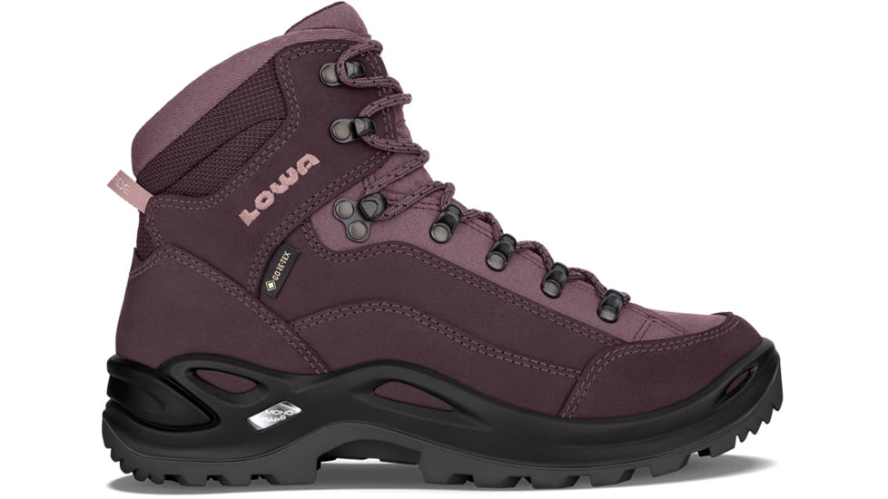Lowa Lowa Renegade GTX Mid Hiking Shoes - Womens, Prune/Mauve, 6, 3209455534-PRNMVE-M-6