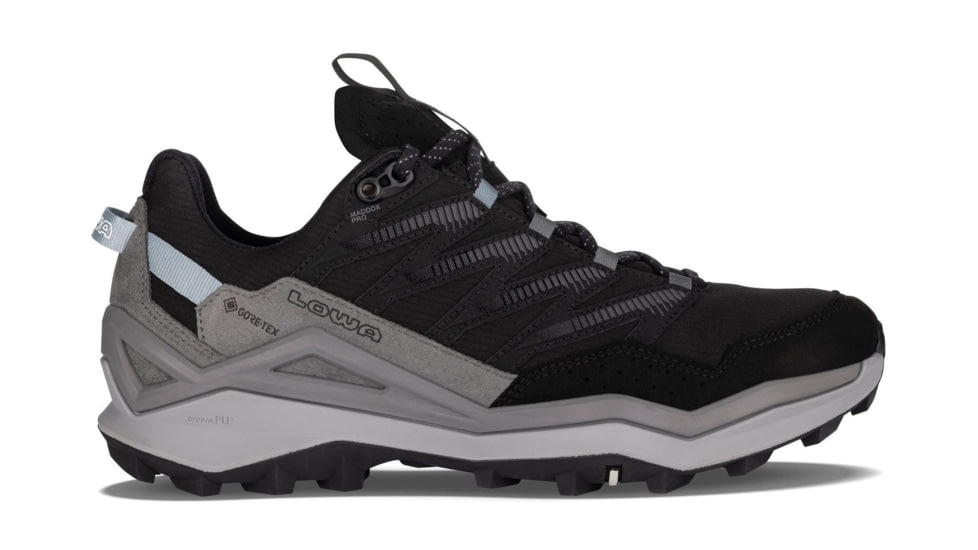 Lowa Maddox Pro GTX Lo Hiking Shoes - Womens, Black/Grey, 7, 197827041719