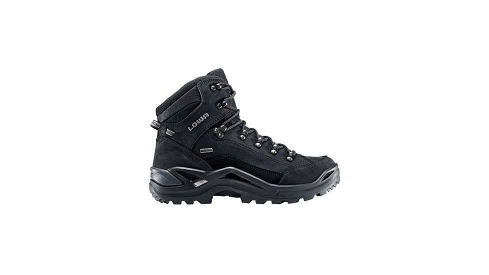 USED Lowa Renegade GTX Mid Hiking Shoes - Mens, Black/Black, Wide, 10.5, 319689999-BL-W-10.5, EDEMO1