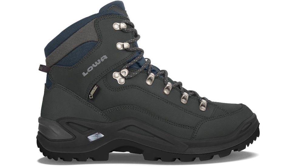 Lowa Renegade GTX Mid Hiking Shoes - Mens, Dark Gray/Navy, 12 US, Wide, 3109689449-DGYNAV-12 US