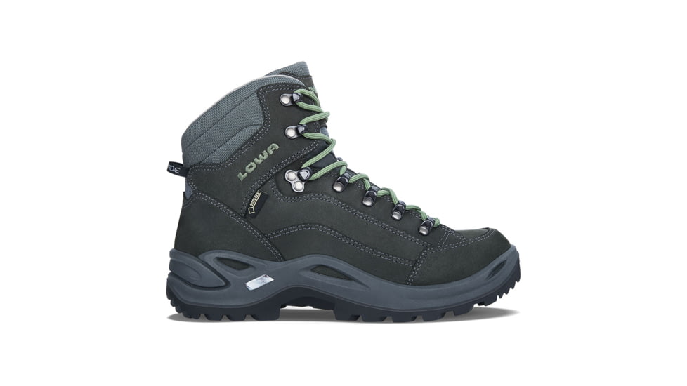 Lowa Renegade GTX Mid Hiking Shoes - Womens, Graphite/Jade, 9 US, Medium, 3209459781-GRPJAD-9 US