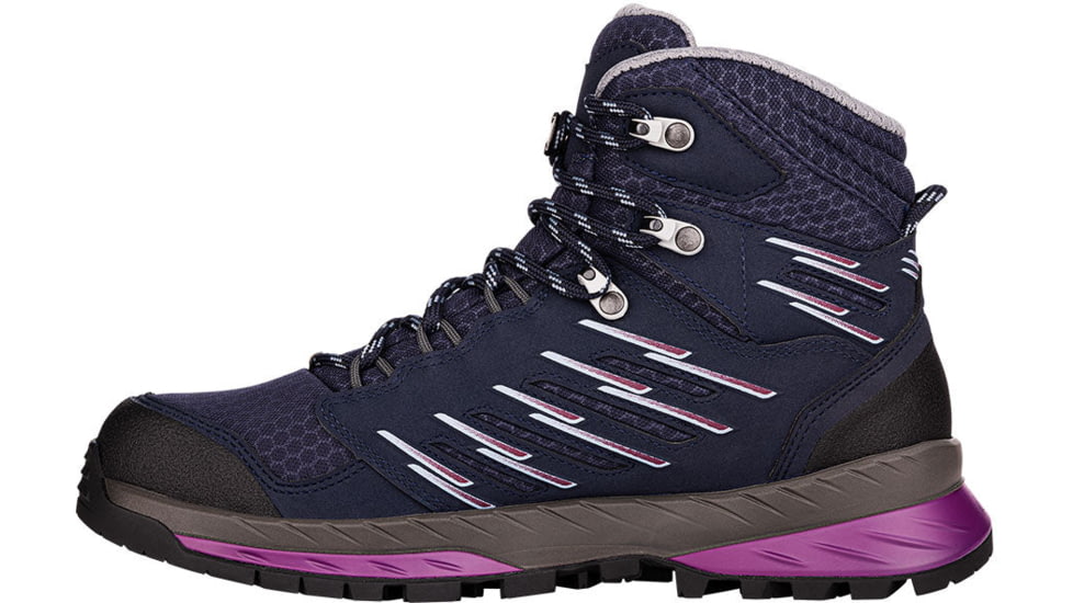 Lowa Trek Evo GTX Mid Hiking Boots - Womens, Navy/Berry, 7, 2207436951-NAVBER-M-7