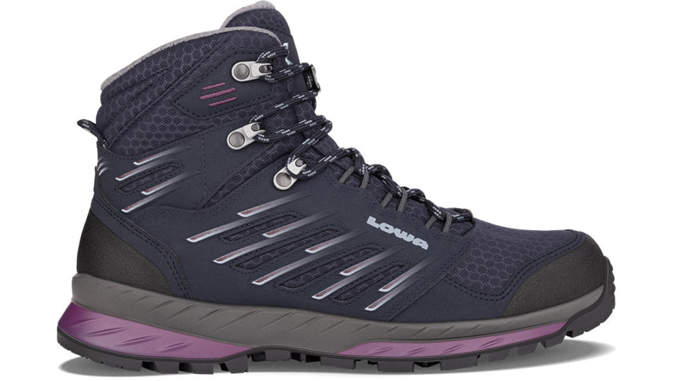 Lowa Trek Evo GTX Mid Hiking Boots - Womens, Navy/Berry, 7, 2207436951-NAVBER-M-7