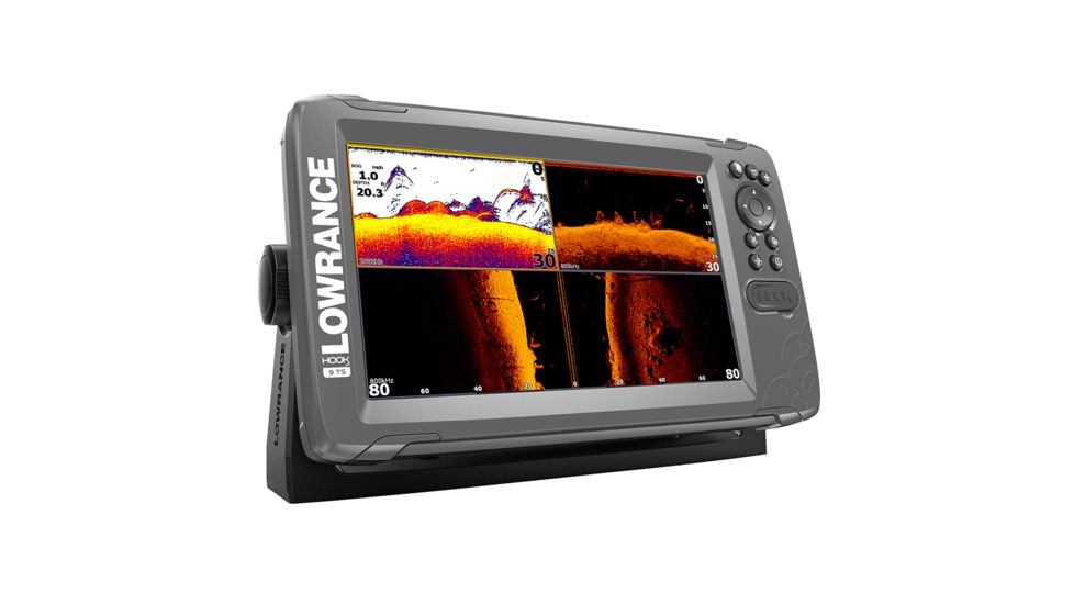 Lowrance 9" Chartplotter/Fishfinder TripleShot Transom Mount Transducer w/Nav+ Chart HOOK²-9 67565
