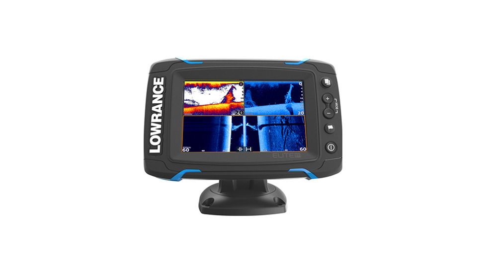 Lowrance Elite-5 TI, Navionics+, w/DownScan Xdcr, New Condition LOW-000-12697-001