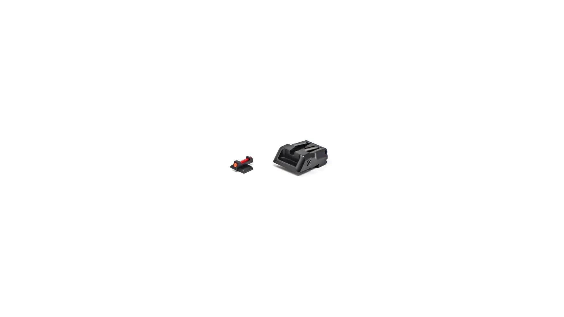 LPA Adjustable Red Front Fiber Optic Sight Set, Kimber 1911, Black, SPS09KI6F