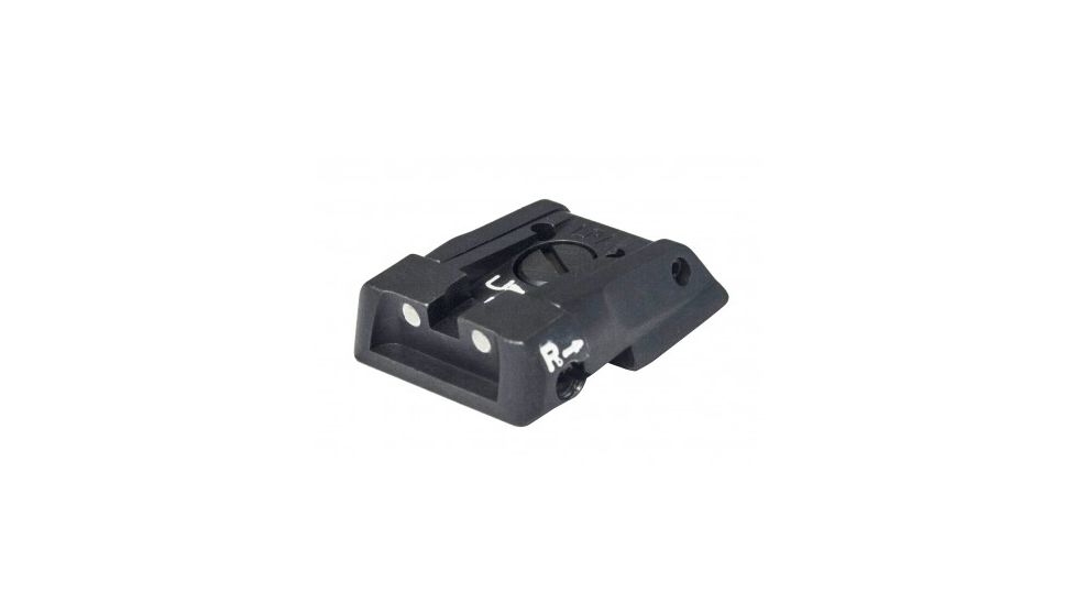 LPA Adjustable White Dot Sight Set Sight - MPS2 Baby-eagle, H&amp;K Jericho, Striker, Black, MPS2TA30