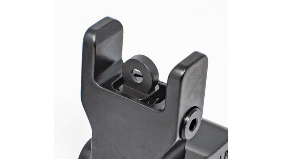 LPA AR Tactical Ghost Ring Adjustable Iron Sight, Adjustable Height by Click Washer, Picatinny Rail, Black, T-MAS5