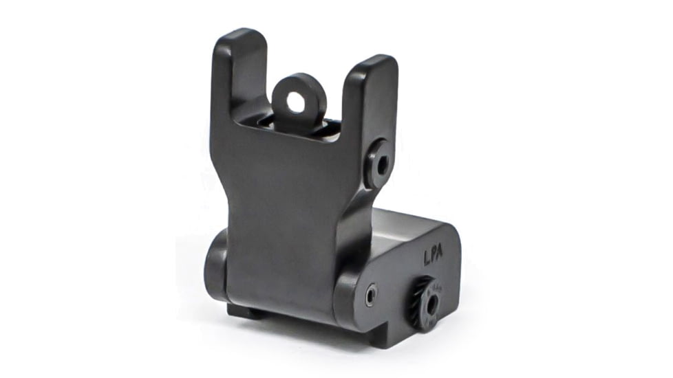 LPA AR Tactical Ghost Ring Adjustable Iron Sight, Adjustable Height by Click Washer, Picatinny Rail, Black, T-MAS5