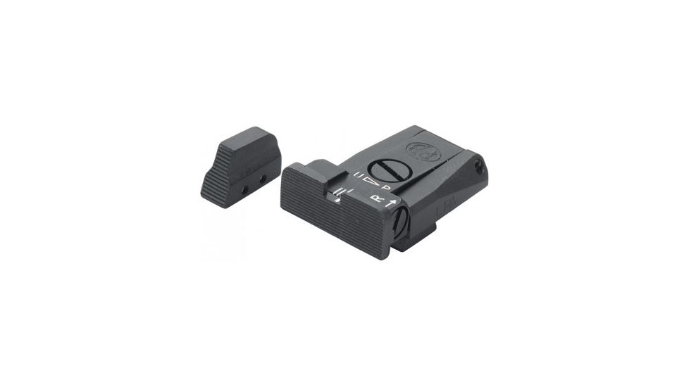 LPA SPR Adjustable Black Serrated Sight Set For Beretta Mod. - 92, 96, 98, M9, Black, SPR98BE07