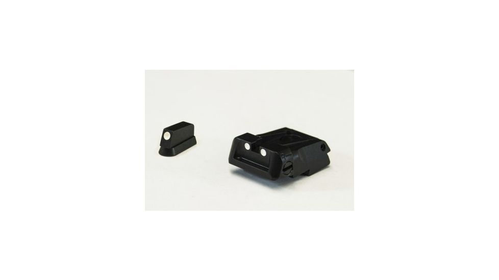LPA SPS Fully Adjustable White Dot Sight Set For CZ Shadow, Black, SPS06CZ30