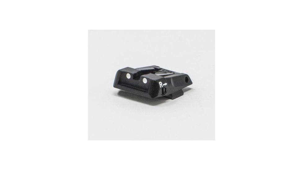 LPA SPS Fully Adjustable White Dot Sight Set For Glock 17-41, Black, SPS16GL30