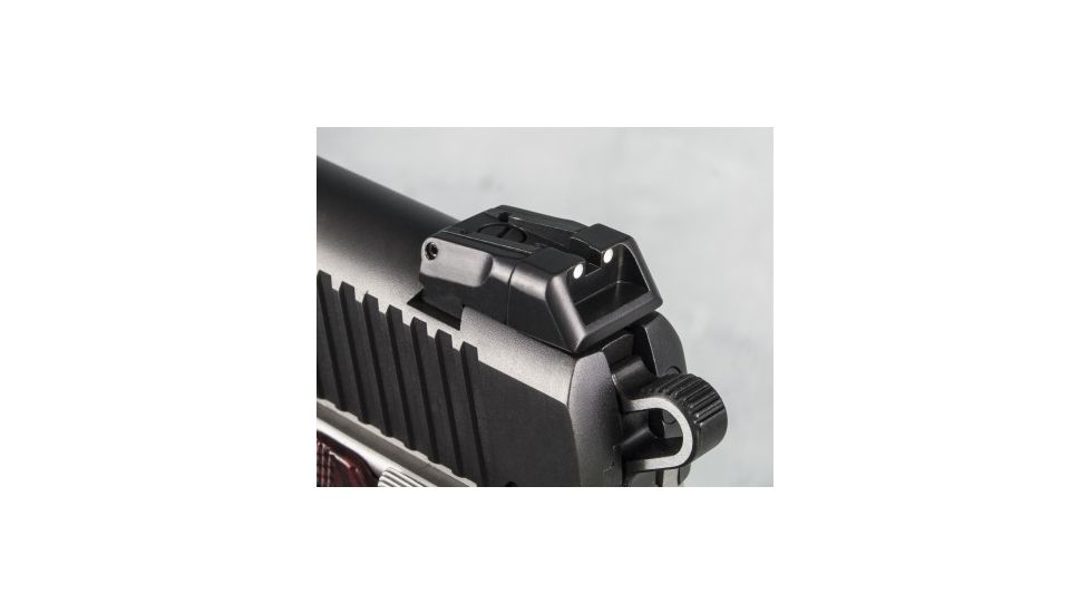 LPA SPS Fully Adjustable White Dot Sight Set For Kimber 1911, Black, SPS09KI30