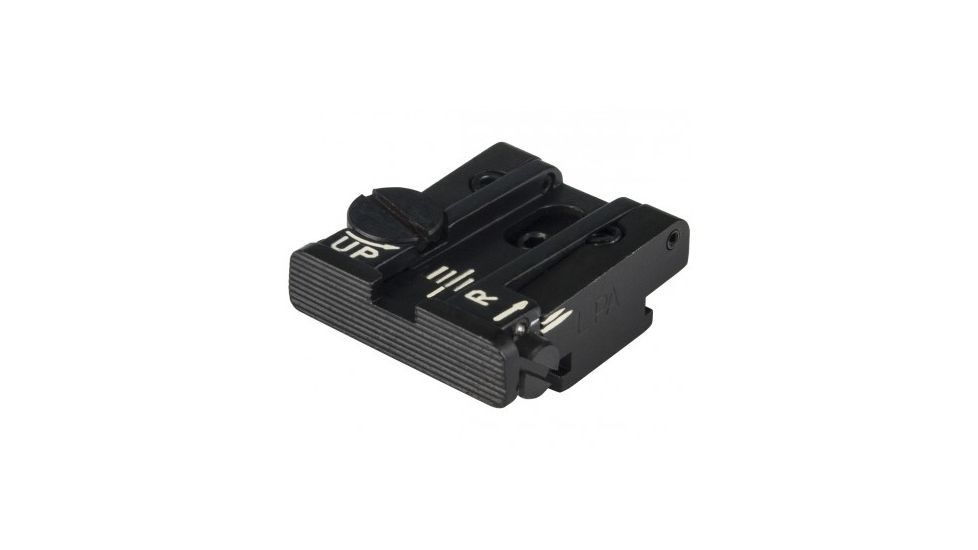 LPA TPU Adjustable Rear Black Serrated Sight Set For S&amp;W SW99, Walther P99, Black, TPU19WA07