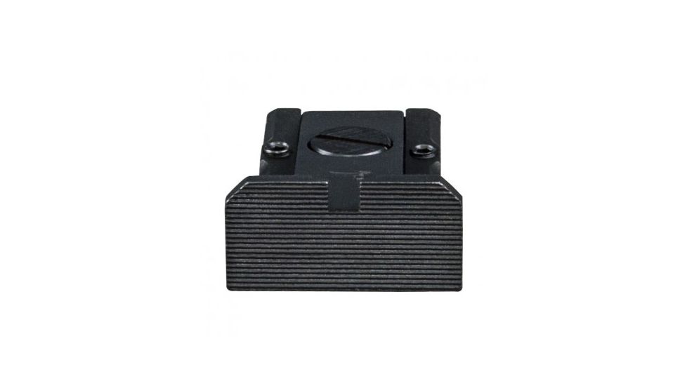 LPA TRT Adjustable Rear Sight Bomar Style For Colt 1911, Serrated 45, Black, TRT54FU07