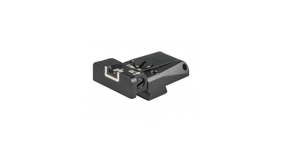 LPA TRT Adjustable Rear White Outline Sight For Tanfoglio Match, Stock 2, Stock 3 and Custom 1911, Black, TRT96TA18