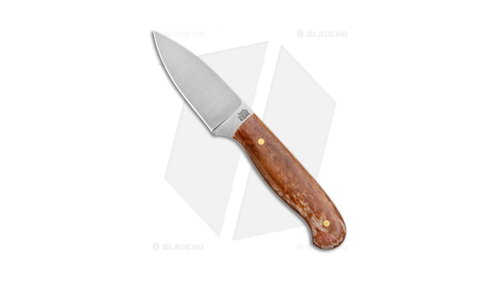 LT Wright Knives Patriot Fixed Blade Knife, 2.50in, A2, Drop Point Blade, Bone, Brown Handle, Brown/Gray, 5.75 inch, BHQ-77566