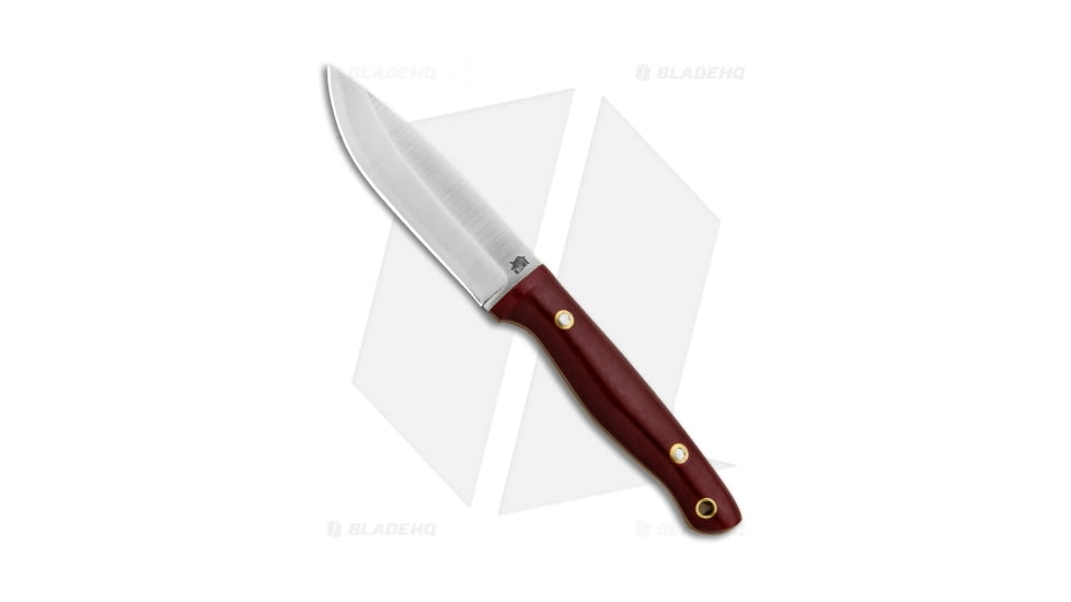 LT Wright Knives Vault Series #4 Fixed Blade Knife, 3.75in, A2, Drop Point Blade, G-10, Red Handle, Red/Gray, 7.875 inch, BHQ-85652