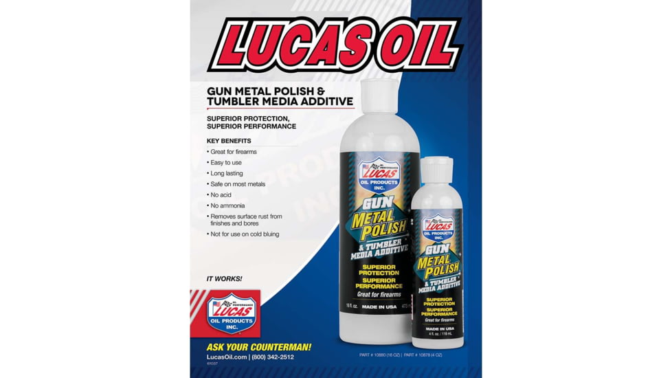Lucas Oil Gun Metal Polish - 4oz, 10878