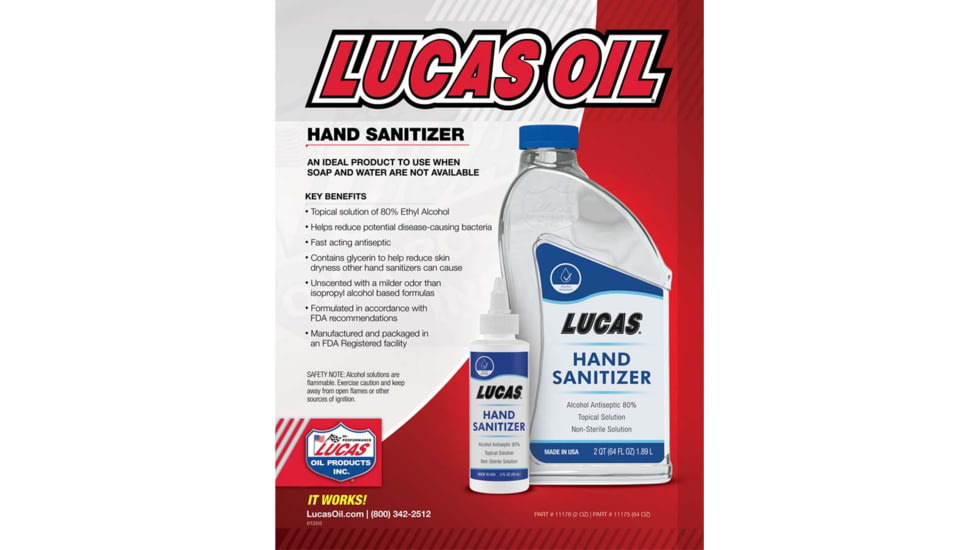 Lucas Oil Hand Sanitizer - 2oz, 50x1, 11176