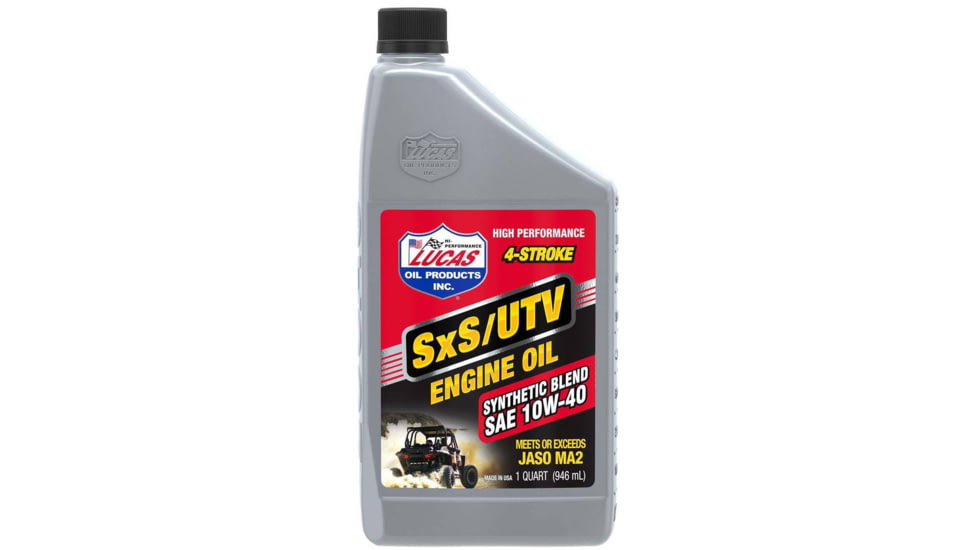 Lucas Oil Synthetic Blend SAE 10W-40 Side By Side Engine Oil, 11196