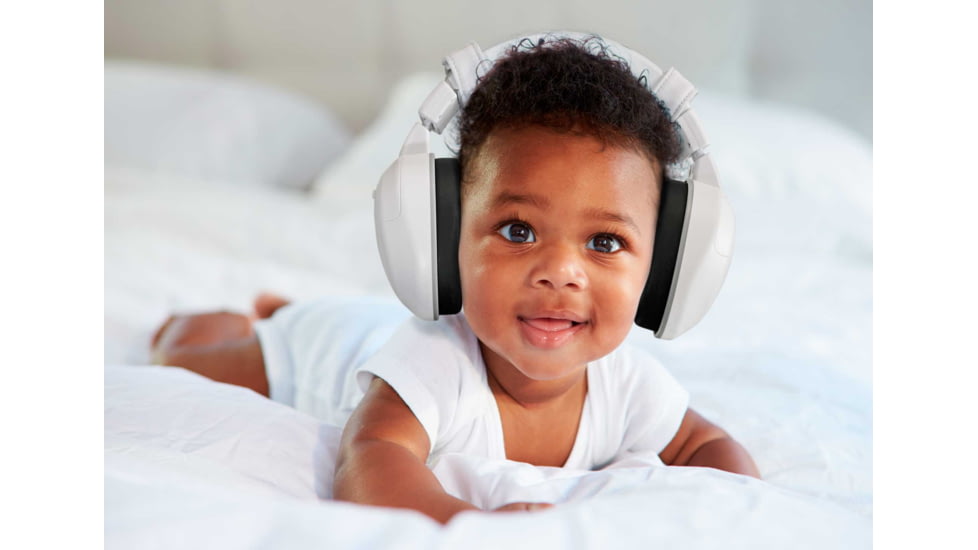 Lucid Audio HearMuffs Baby Hearing Protection, White, LA-INFANT-PM-WH