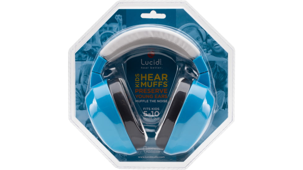 Lucid Audio HearMuffs Kids Hearing Protection, Blue, LA-KIDS-PM-BL