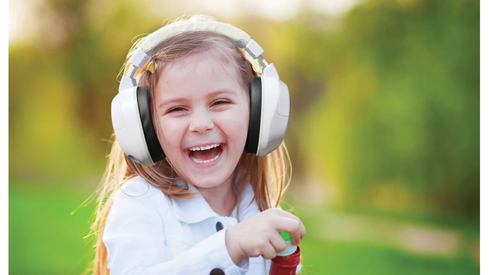 Lucid Audio HearMuffs Kids Hearing Protection, White, LA-KIDS-PM-WH