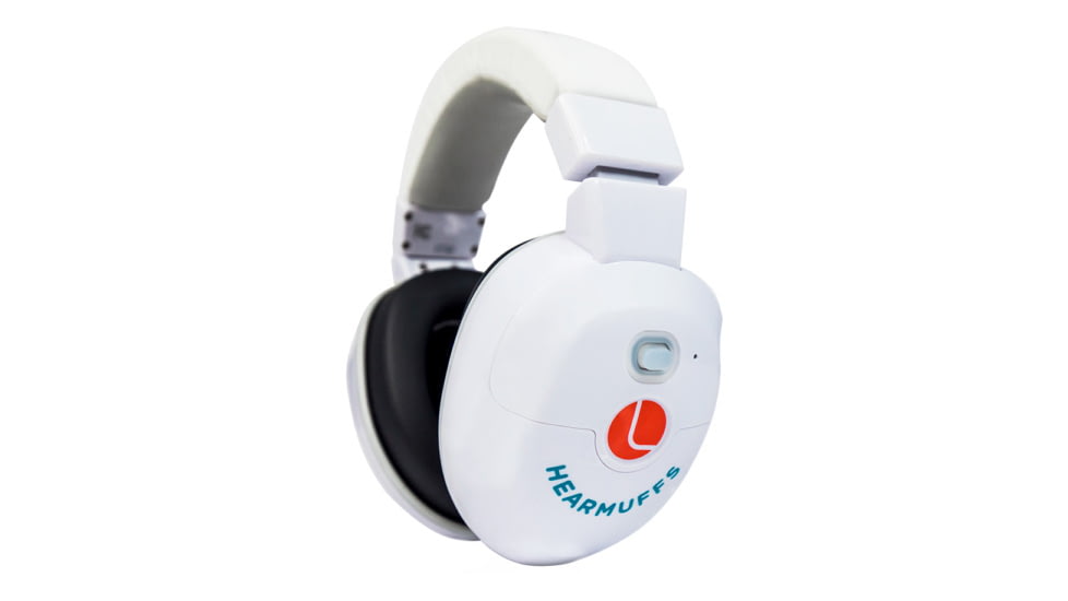 Lucid Audio HearMuffs SOOTHE Baby Hearing Protection with Amplification Features Newborn-8 Years, 22dB, White, LA-INFANT-AM-WH